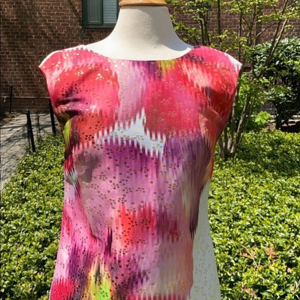 Ted Baker Expressive Pansy Diliani Sleeveless Midi Shift Dress - Picture 7 of 9